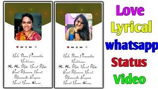 Love lyrical whatsapp status video editing kinemaster telugu|| PallaviAshwini||Jyo Telugu Editz||