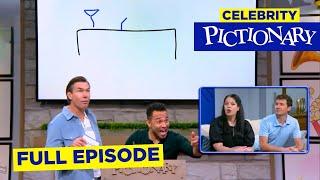 Watch Them Sketch Things at a Bowling Alley | Pictionary Game Show: Corbin Bleu vs Melissa Peterman