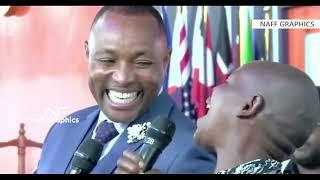 Bishop Ben Kiengei helps the trending hilarious woman Lucy Nyambura