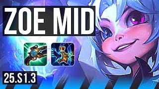 ZOE vs XERATH (MID) | 9/1/2, Godlike | KR Master | 25.S1.3