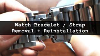 Removing watch bracelets and leather straps | Watch DIY feat. Cartier Tank Francaise