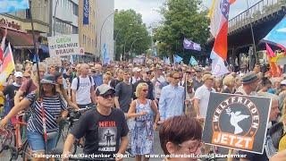 GROSSDEMONSTRATION FRIEDEN UND FREIHEIT - Umzug 8-facher Zeitraffer Querdenken Berlin 03.08.2024