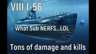 World of Warships - I-56 Replay, what sub nerfs