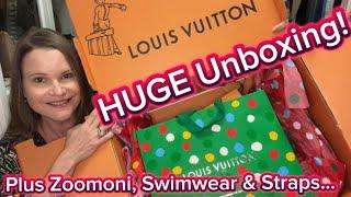 HUGE Louis Vuitton Unboxing!!!  Plus a BONUS Zoomoni Organizer, Fabulous Swimwear, & Straps...