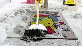 Professional training on how to wash carpets at home with the right carpet cleaning tricks ASMR