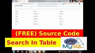 Live Search display value in table- PHP/MYSQL-AJAX