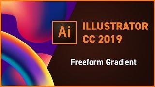 Illustrator CC 2019 new feature - Freeform Gradient