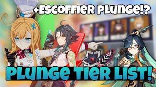 Plunge carry tier list! + Escoffier plunge team (not cope)