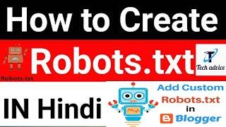 How to add Custom Robot.txt in Blogger | Custom robot. txt set in Hindi