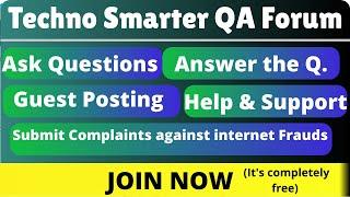 Techno Smarter Q&A forum | Ask any question, Get best answers, Submit Complaints and Guest Posting