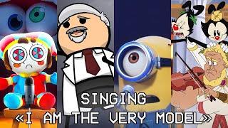 Cartoons Singing "I Am the Very Model"