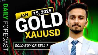 CPI COMPLETE DIRECTION? GOLD/XAUUSD DAILY FORECAST | 15 JANUARY LIVE ANALYSIS #xauusdforecast2025