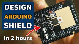 How to Make Custom Arduino Shield in 2 Hours | Full Tutorial | Driving Motors, I2C Sensor, LED