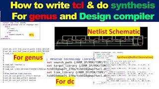 How to write TCL file for synthesis in  genus/ design compiler