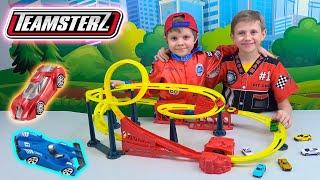 Teamsterz cars and TYPHOON AUTOTRACK - Video about cars for kids