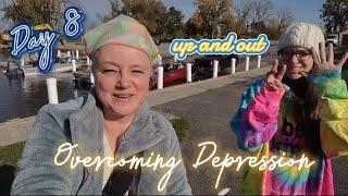 CHALLENGE Day 8 DESTROYING DEPRESSION "UP & OUT" #mentalhealth #challenge #depression