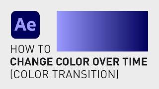 How to change color in After Effects (color transition)