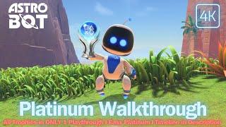 ASTRO BOT 100% Platinum Speedrun Walkthrough (All Trophies & Collectibles in 1 Playthrough)