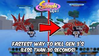 New Fastest way to kill gen 3 TAILED BEASTS! II Shinobi Life 2 (2023)