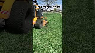 Early spring mowing Wright Stander I #mowing #wright #stander #cuttinggrass #asmr #toro #mowers