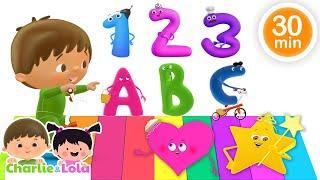 Back to School Kids Songs Collection | Learn Numbers, Letters & Shapes!  @Charlie-Lola