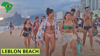  Praia do Leblon & Ipanema | Rio de Janeiro | Walk Beach【4K UHD】