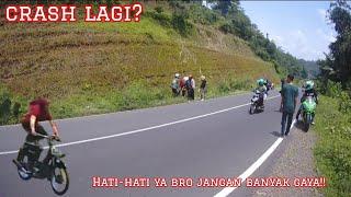 SUNMORI CRASH!! Motornya sampe Nyungsep JB Cisinga