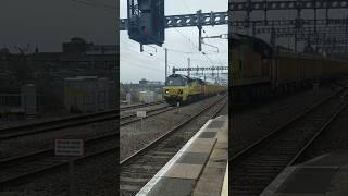 Colas rail 70 815 arrives at Swindon for cliffe hill stud fm colas from Westbury down T.C. #train