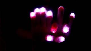 ASMR Captivating LED Glove Hand Movements with Mouth & Rain Sounds (Fisheye Lens Effect)