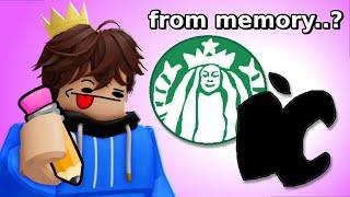 Drawing Logos From MEMORY In Roblox..