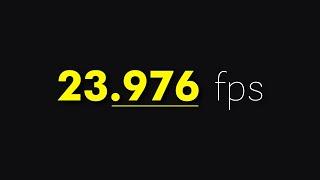 24fps vs 23.976fps | FRAME RATE dilemma for filmmakers