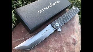 TacticalGearz TG Saint Tanto! Solid Tc4 Titanium Premium EDC Pocket Knife!