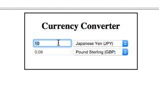 Currency Conversion Application - Part 1 (From JSON course on Udemy)