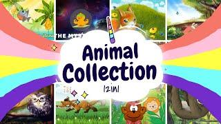 Sleep Stories for Kids | ANIMAL COLLECTION 12in1 | Sleep Meditations for Children