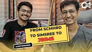 He went from SCMHRD to SIMSREE to JBIMS | Journey to JBIMS | Student Interview