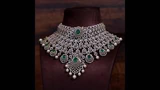 Diamond Choker Designs at Krishna Jewellers Pearls and Gems