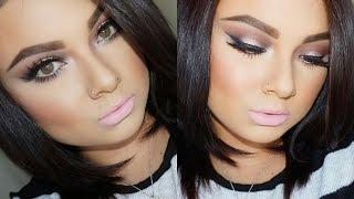 smokey eyes pinky lips