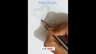 Interlocking hearts#satisfying #creativeart #shorts