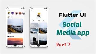 Flutter Social Media UI - Speed Coding | Part 2