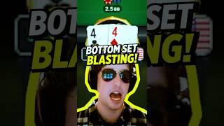 BOAT Over BOAT With Pocket 4’s?!!! #poker #clubgg #pokeronline #gambling #casino #trending #shorts