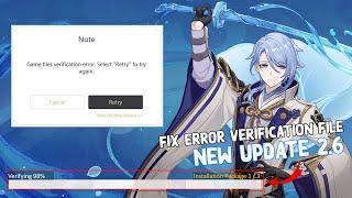Fix Game Files Verification Error in Genshin Impact v3.1