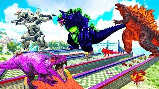 DodoRex  Deathrun VS Nuclear Godzilla x Super Godzilla x Kaiju | All ARK Dinosaurs