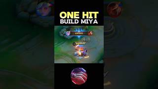  WATCH THIS - BEST BUILD MIYA 2024(ONE HIT) ~ MLBB  #mobilelegends #onehitbuild #miya #shorts