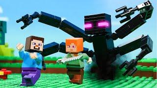 Enderman Attack - Controlled Alex - Lego Stop Motion | Minecraft Animation