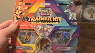 Opening a Pikachu Libre & Suicune Trainer Kit