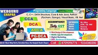 webguru chapra best computer training center Programming courses c,c++,java,.net asp php bca mca