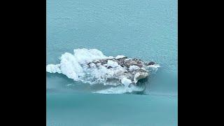 Geologic Gifts in Icebergs in Glacier National Park