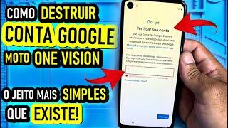 COMO REMOVER CONTA GOOGLE DO MOTOROLA MOTO ONE VISION | NOVO MÉTODO ATUALIZADO 2025