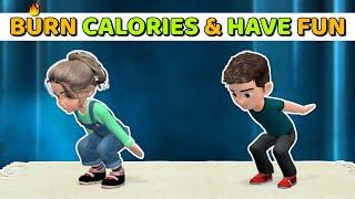 FAMILY EXERCISE AT HOME - BURN CALORIES & HAVE FUN