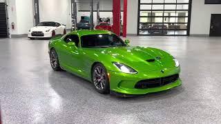 2014 Dodge Viper GTS Stryker Green RARE